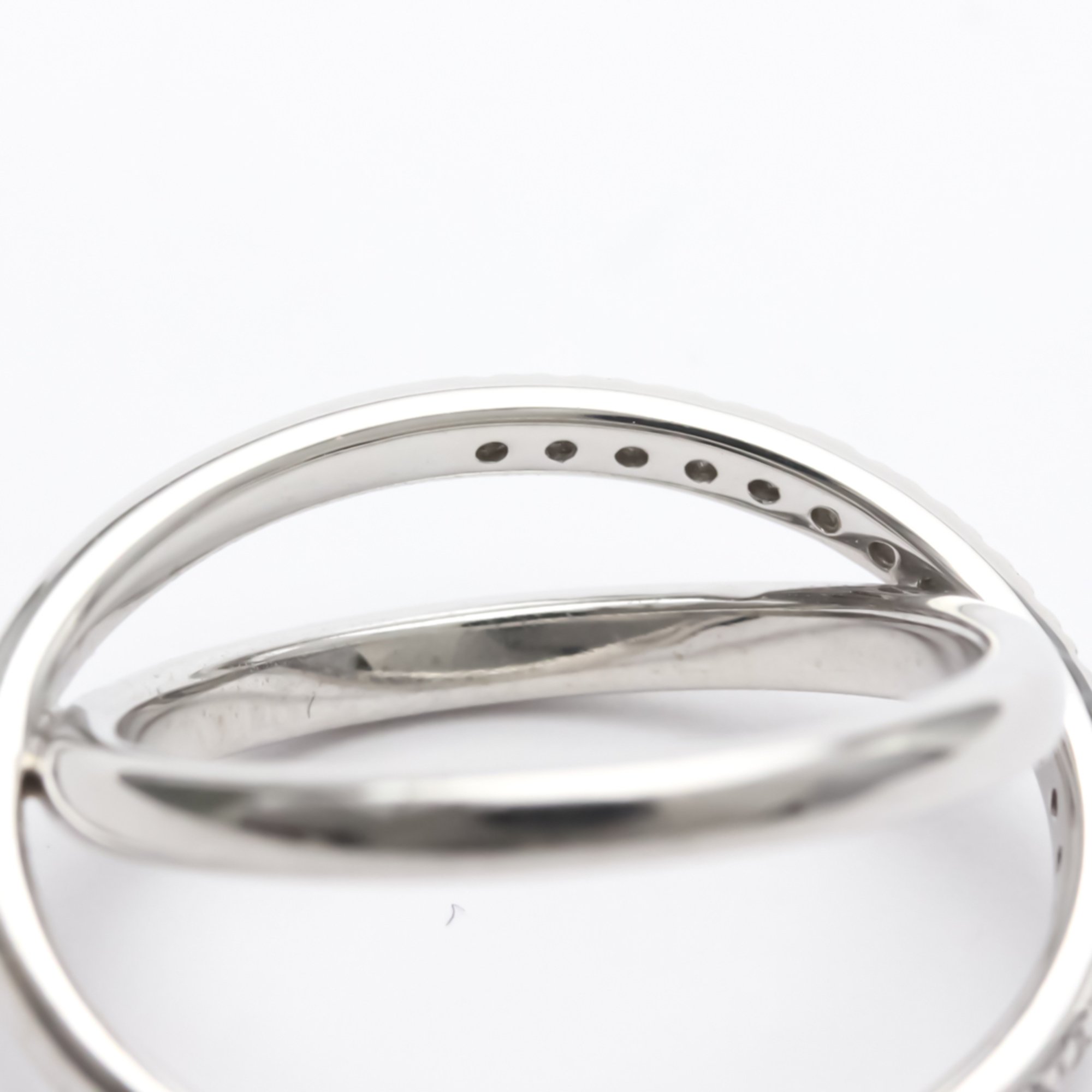 Mikimoto Diamond Ring White Gold (18K) Fashion Diamond Band Ring Carat/0.18 Silver