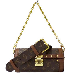 Louis Vuitton Papillon Trunk Brown Monogram Chain Crossbody Shoulder Bag  M57835