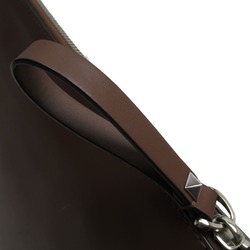 Valentino Garavani VALENTINO GARAVANI clutch bag brown leather x studs