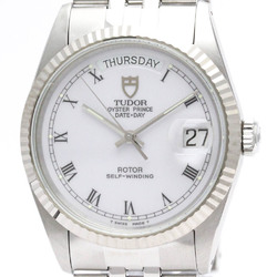 Polished TUDOR Prince Date Day Steel Automatic Mens Watch 76214 BF550691