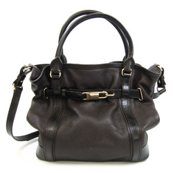 Burberry 3801215 Women's Leather Handbag,Shoulder Bag Dark Brown