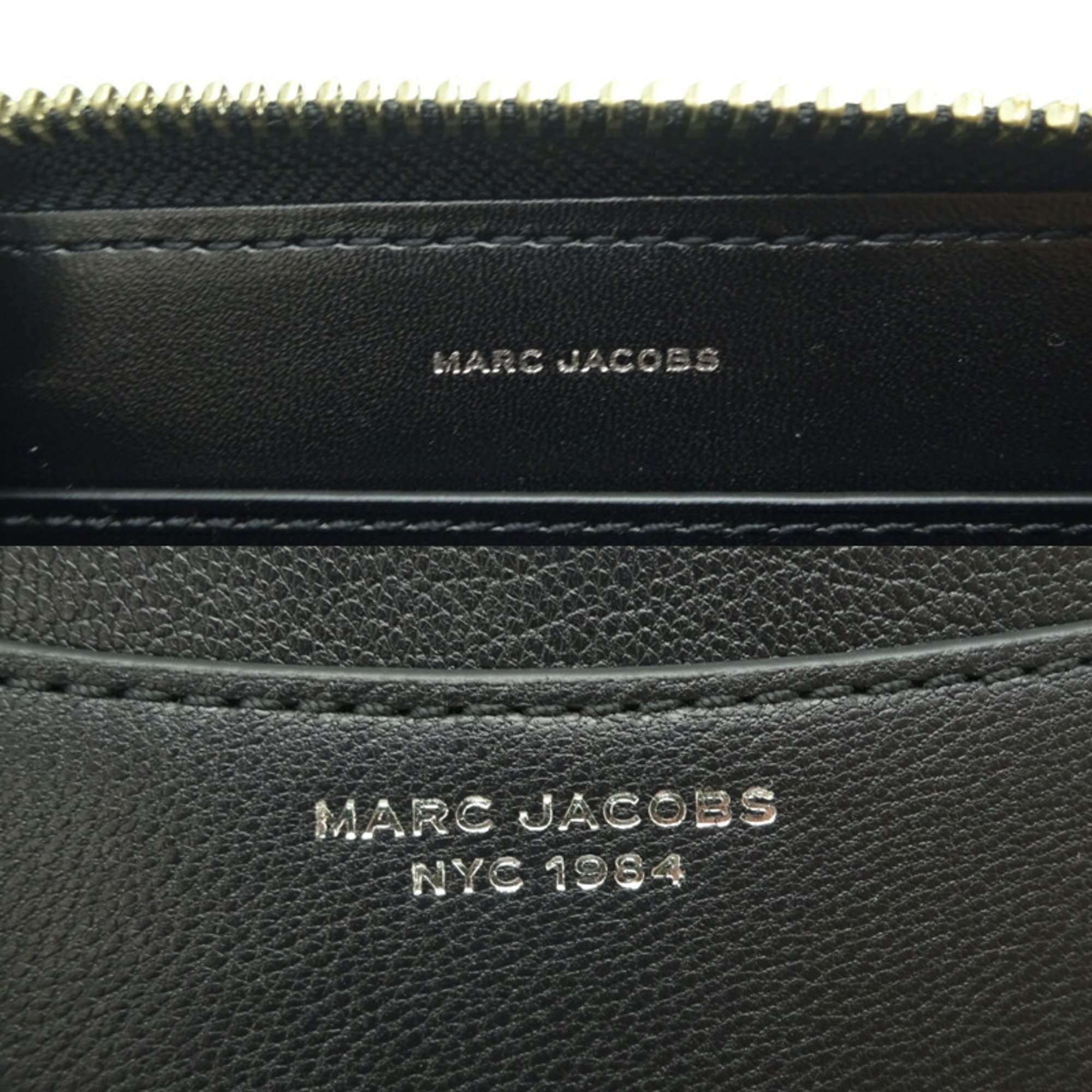Marc Jacobs Ladies Coin Case S178203FA22-001 Leather Black