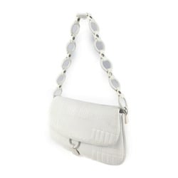 BALLY Barry shoulder bag leather white system stitch one semi-shoulder