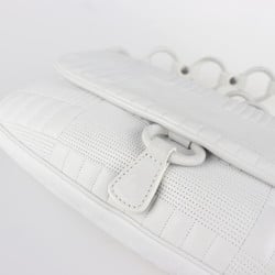 BALLY Barry shoulder bag leather white system stitch one semi-shoulder