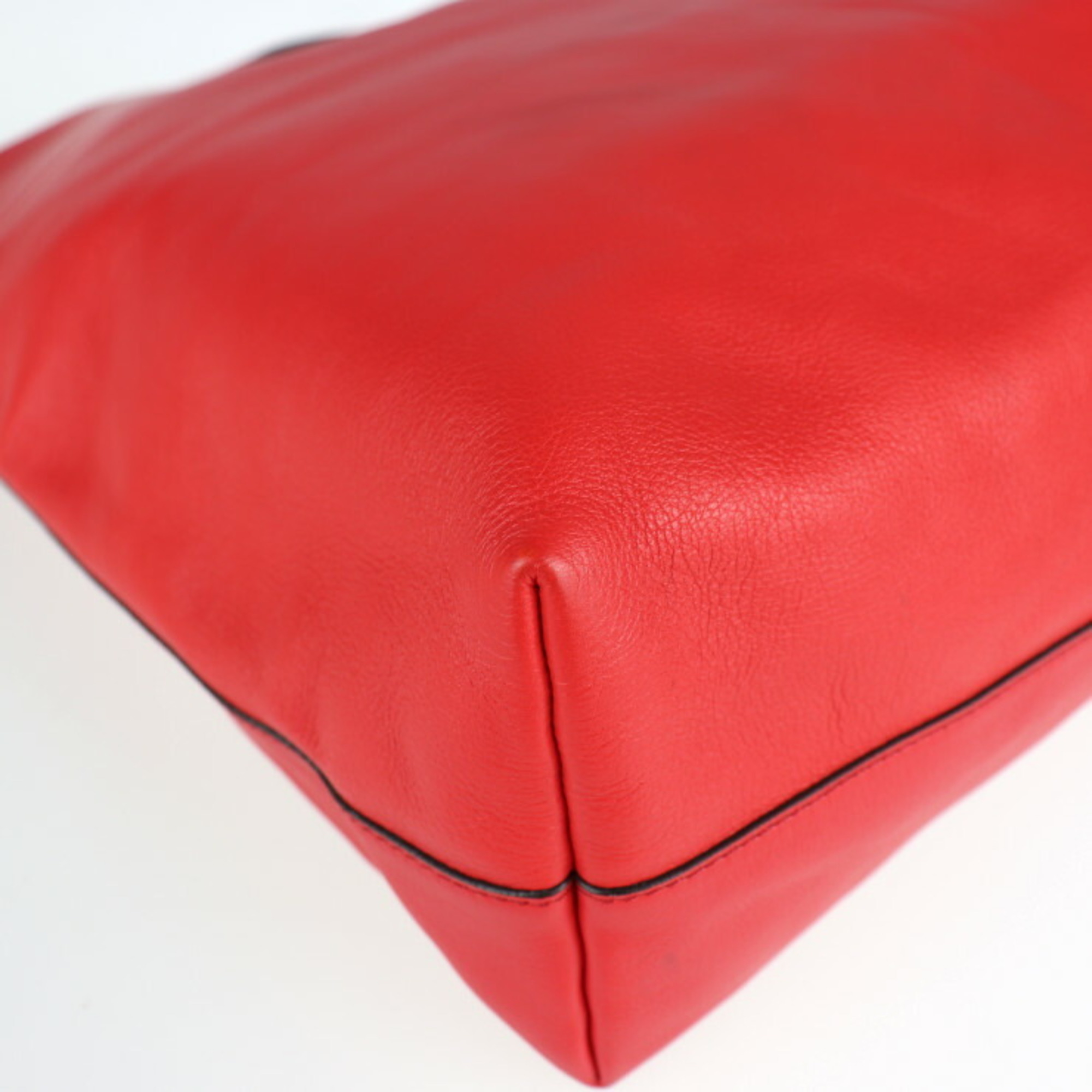 J&M Davidson Jay and M IRIS Iris Handbag Leather Red 2WAY Folding Clutch Bag