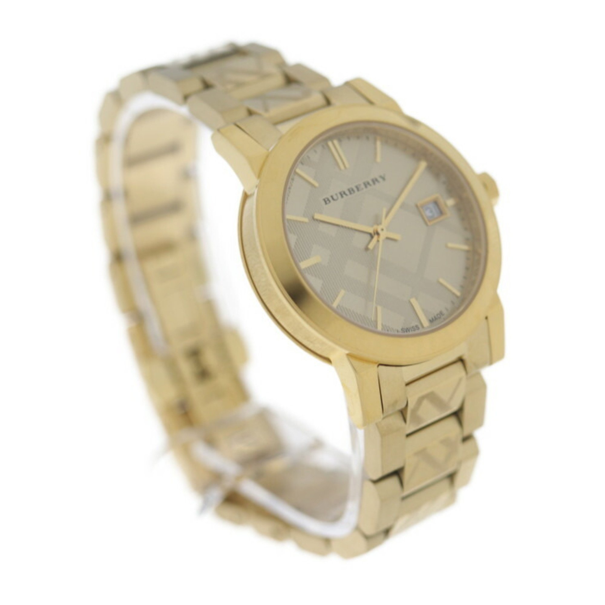 BURBERRY Burberry THE CITY watch BU9145 stainless steel gold
