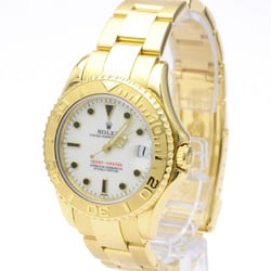 ROLEX Yacht-Master Serial W 18K Yellow Gold Automatic Mens Watch 68628 BF554581