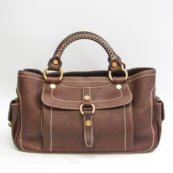 Celine Boogie Women's Leather Handbag Dark Brown