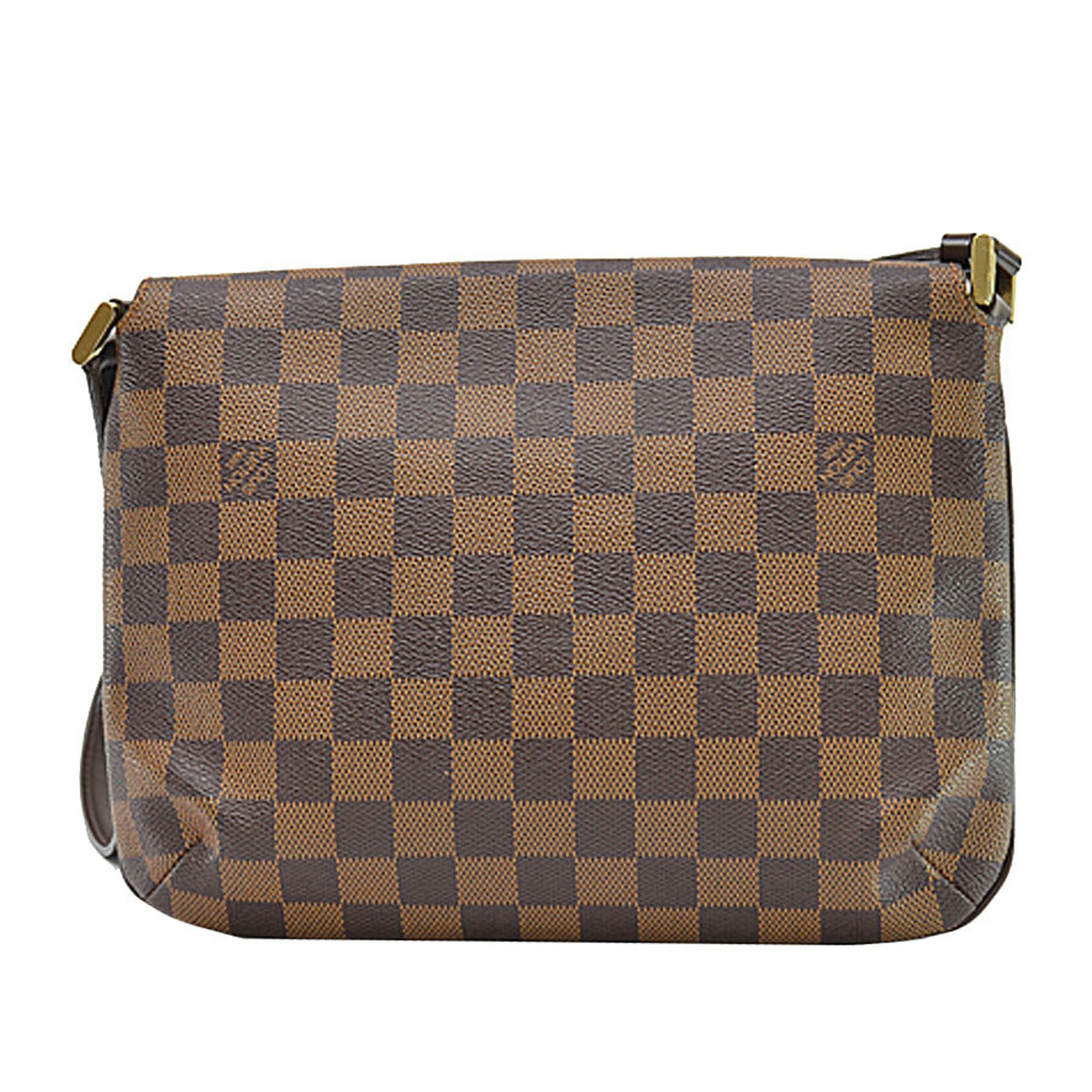 Louis Vuitton Bag Damier Musette Tango Short Brown Canvas Shoulder Women's N51255