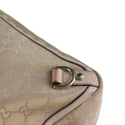 GUCCI Gucci tote bag 141472 GG canvas leather pink gold handbag