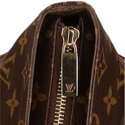 Louis Vuitton Cabas Piano Monogram Shoulder Bag Canvas Brown Women's