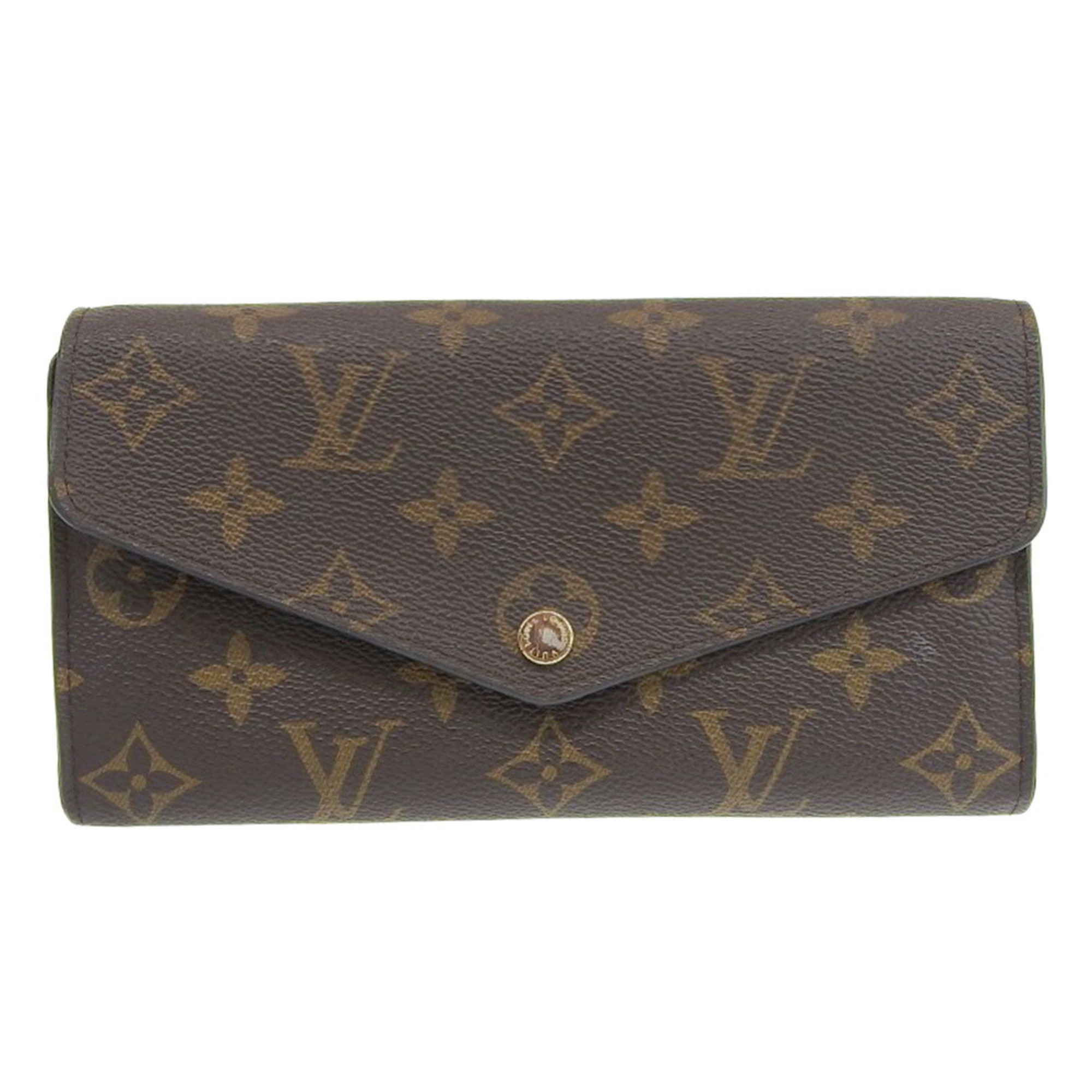 Louis Vuitton LOUIS VUITTON Monogram Portefeuille Sarah Pink Long Wallet Rose Ballerine M62235