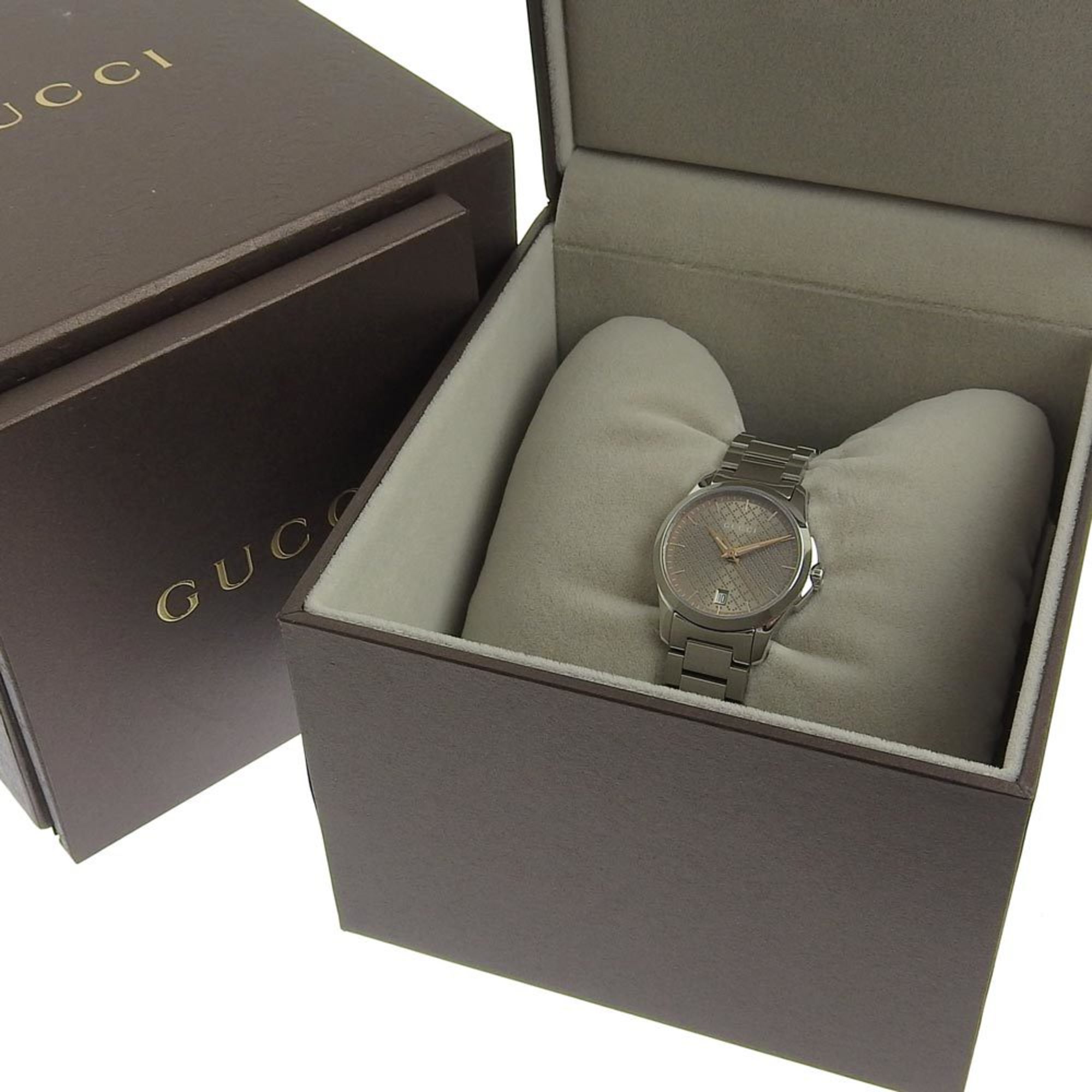 Gucci GUCCI G Timeless Date Ladies Quartz Battery Watch 126 5 YA126594