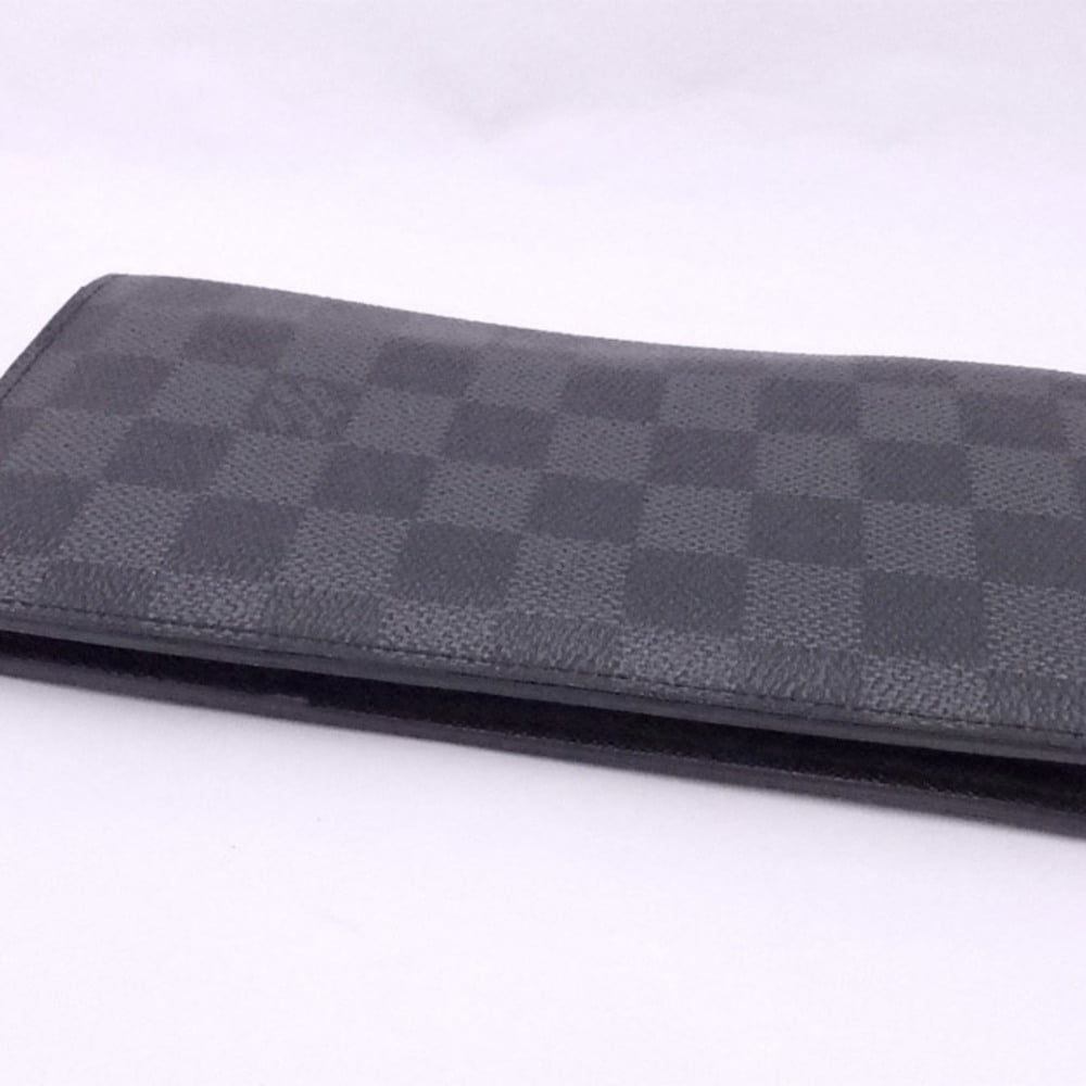 Leather wallet Louis Vuitton Grey in Leather - 31467077