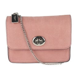 COACH shoulder bag 12092 leather pink chain pochette crossbody