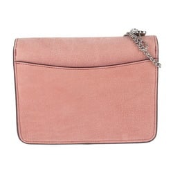 COACH shoulder bag 12092 leather pink chain pochette crossbody