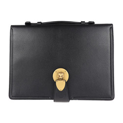 GUCCI Gucci Business Bag Clutch 495655 Leather Black Cat Head