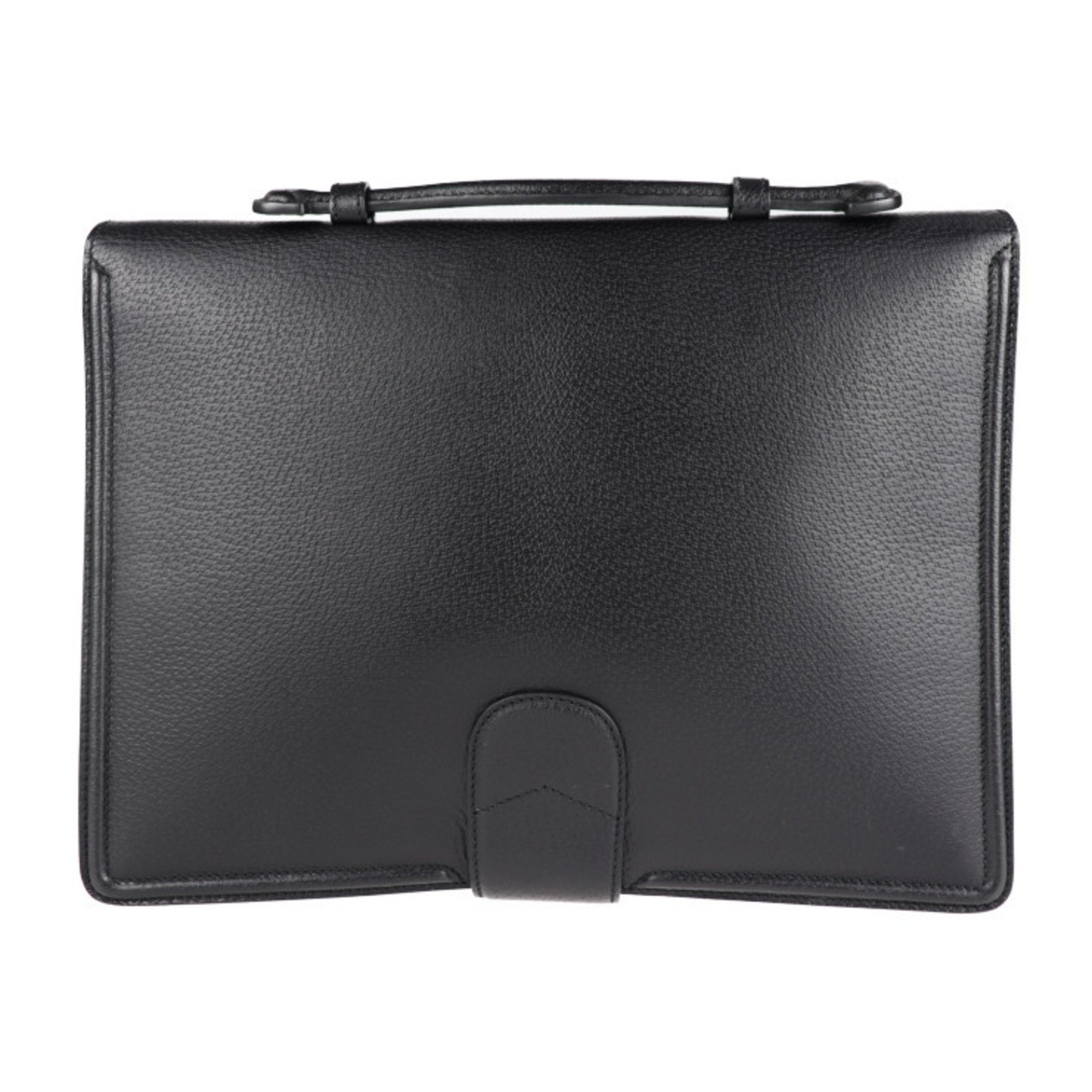 GUCCI Gucci Business Bag Clutch 495655 Leather Black Cat Head