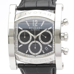 Polished BVLGARI Assioma Chronoragph Steel Automatic Mens Watch AA48SCH BF551583