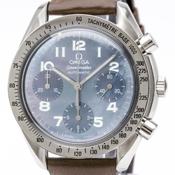 Polished OMEGA Speedmaster Automatic Blue MOP Steel Mens Watch 3502.73 BF553116