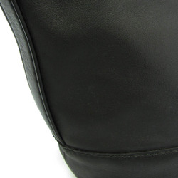Salvatore Ferragamo GG-21D338 Women's Leather Shoulder Bag Black
