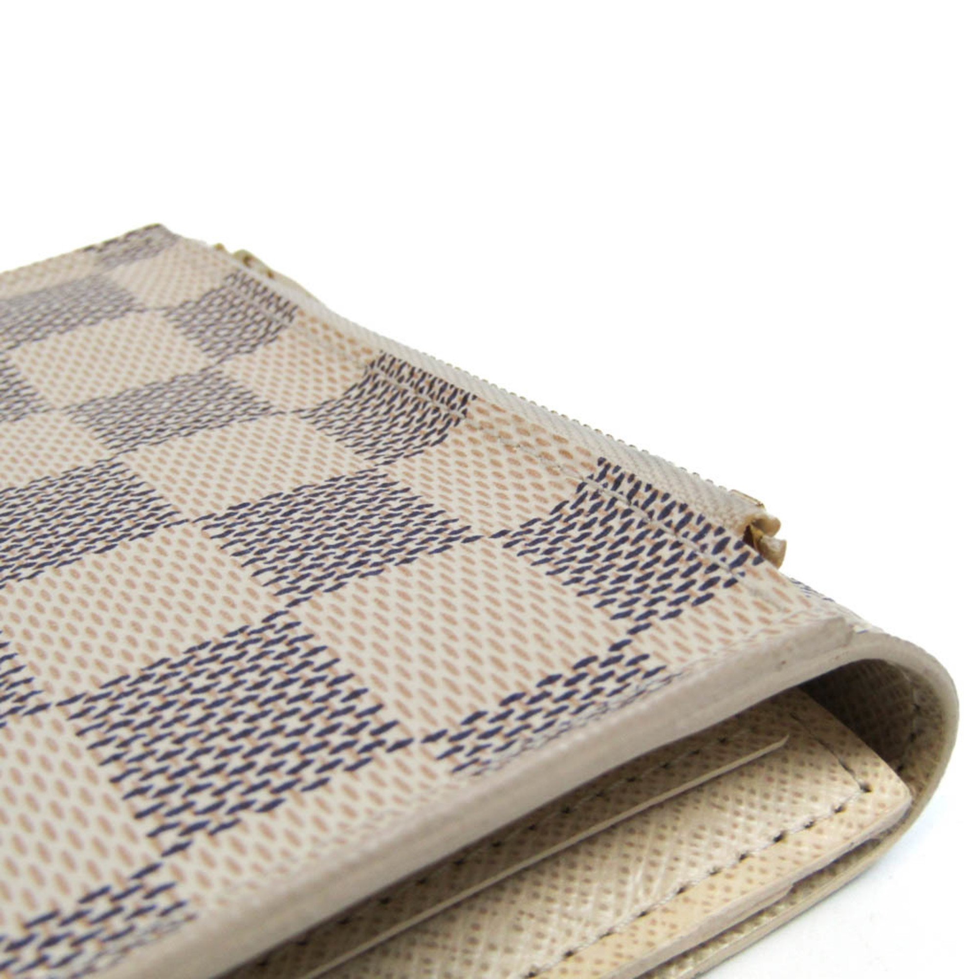 Louis Vuitton Damier Azur Anais Wallet N63241 Women's Damier Azur Wallet (tri-fold) Damier Azur