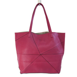 Loewe Origami Alla Anagram Women's Leather Tote Bag Pink
