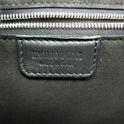 Emilio Pucci Logo Mark 61BC15 Women,Men Leather Shoulder Bag Black,Green,White