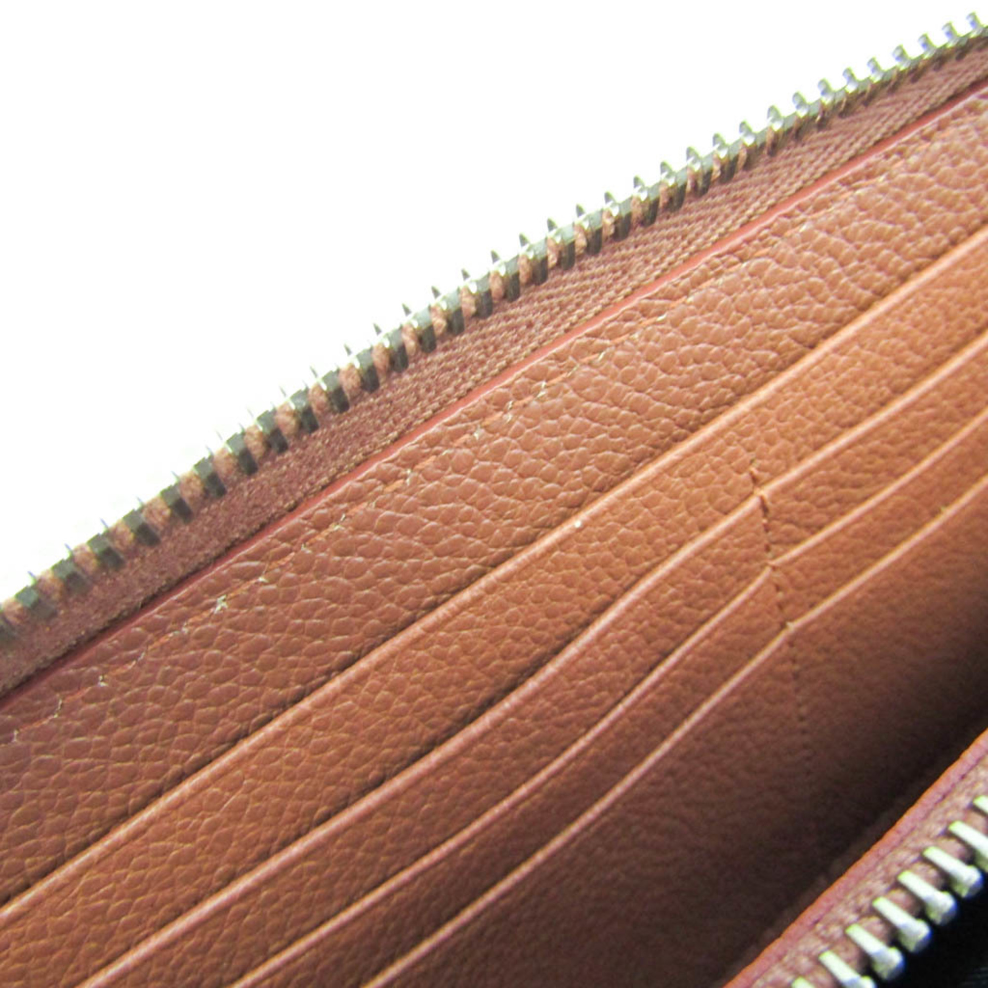Saint Laurent 414680 Women's Leather Long Wallet (bi-fold) Brown,Pink