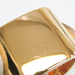 Hermes Medor Metal Bangle Clear,Gold