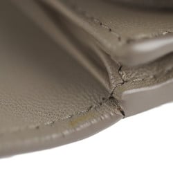 BOTTEGA VENETA Bottega Veneta intrecciato long wallet 150509 leather khaki gray
