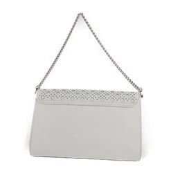 Kate Spade spade shoulder bag leather white gold metal fittings 2WAY chain punching