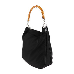GUCCI Gucci bamboo tote bag 001/1705/1577 canvas black handbag