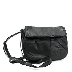Loewe Leather Shoulder Bag Anagram Black LOEWE Ladies