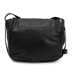 Loewe Leather Shoulder Bag Anagram Black LOEWE Ladies