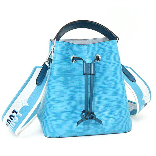 Néonoé bb leather handbag Louis Vuitton Blue in Leather - 32252261