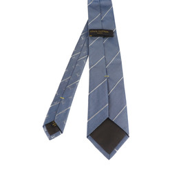 LOUIS VUITTON Louis Vuitton Necktie Silk Blue Stripe