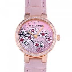 Louis Vuitton LOUIS VUITTON Tambour PM Sakura Q1K09 Pink Dial Watch Women's