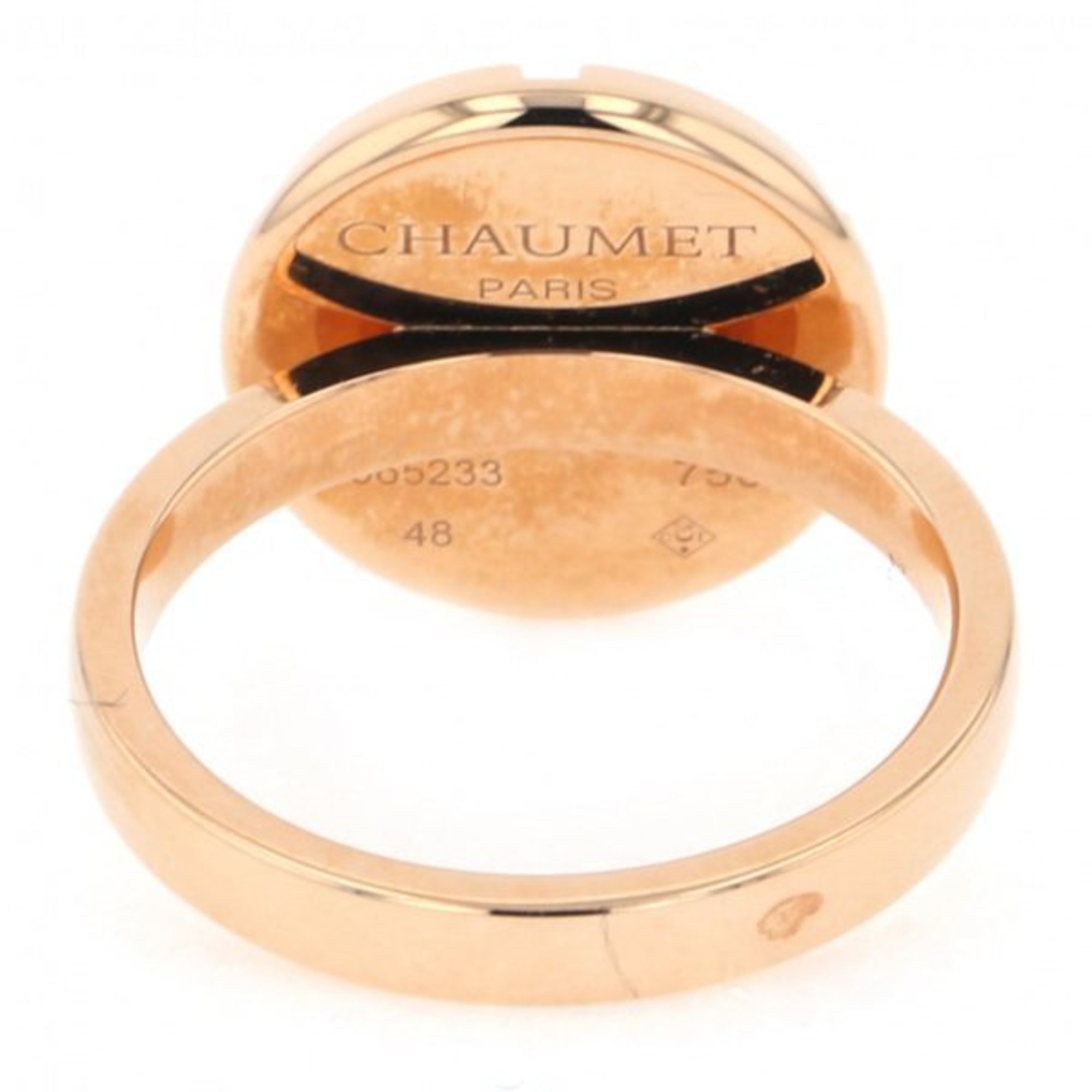 Chaumet Rose Gold Class One Cruise Ring #48 K18PG __