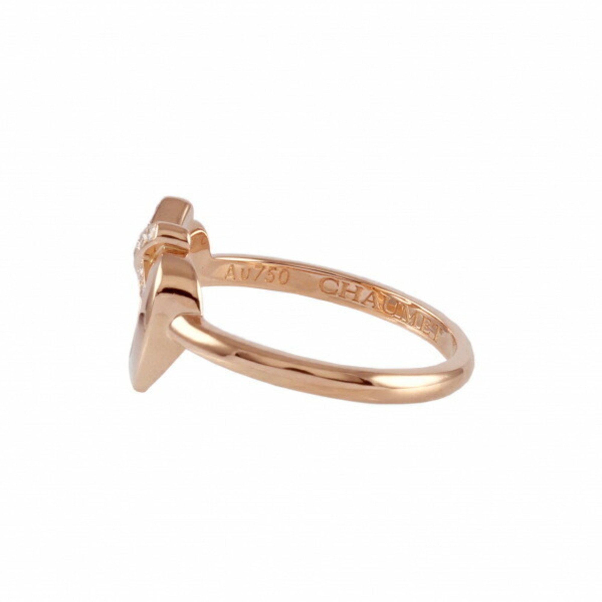 Chaumet Chaumerian Open Heart Ring K18PG Pink Gold __