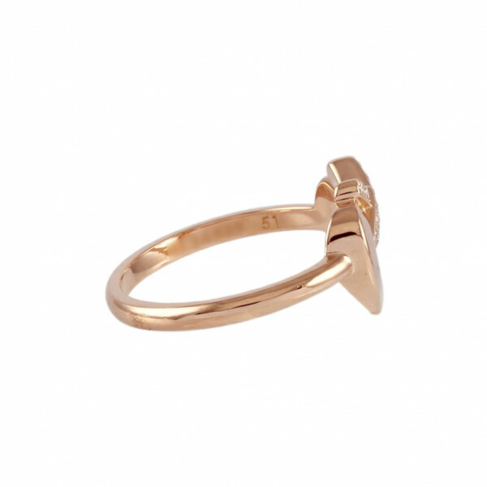 Chaumet Chaumerian Open Heart Ring K18PG Pink Gold __