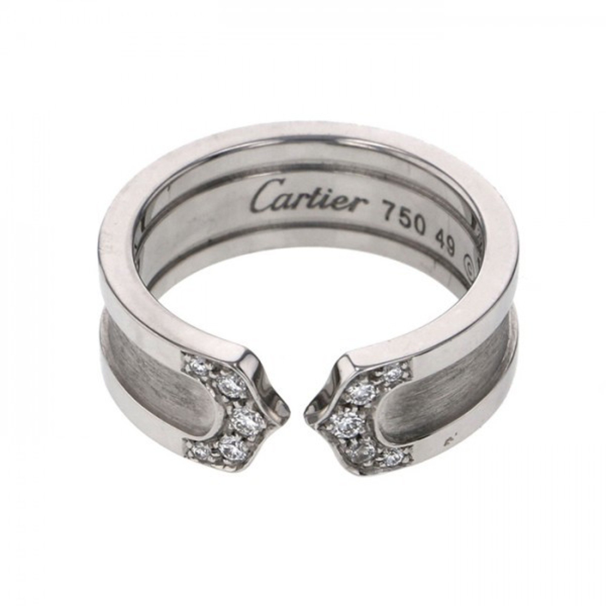 Cartier C2 ring K18WG white gold __