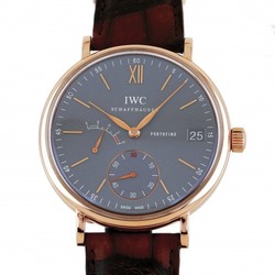 IWC Portofino Hand-Wound 8 Days IW510104 Gray Dial Watch Men's