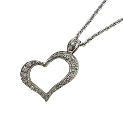 Piaget PIAGET Limelight Heart Diamond Necklace 42cm K18 K18WG White Gold 750 6.6g Women's