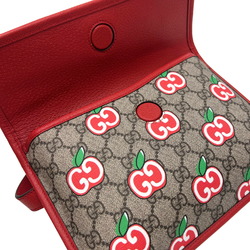 Gucci GUCCI GG Supreme Apple Waist Bag 625233 Belt Pouch Women's Men's PVC Leather