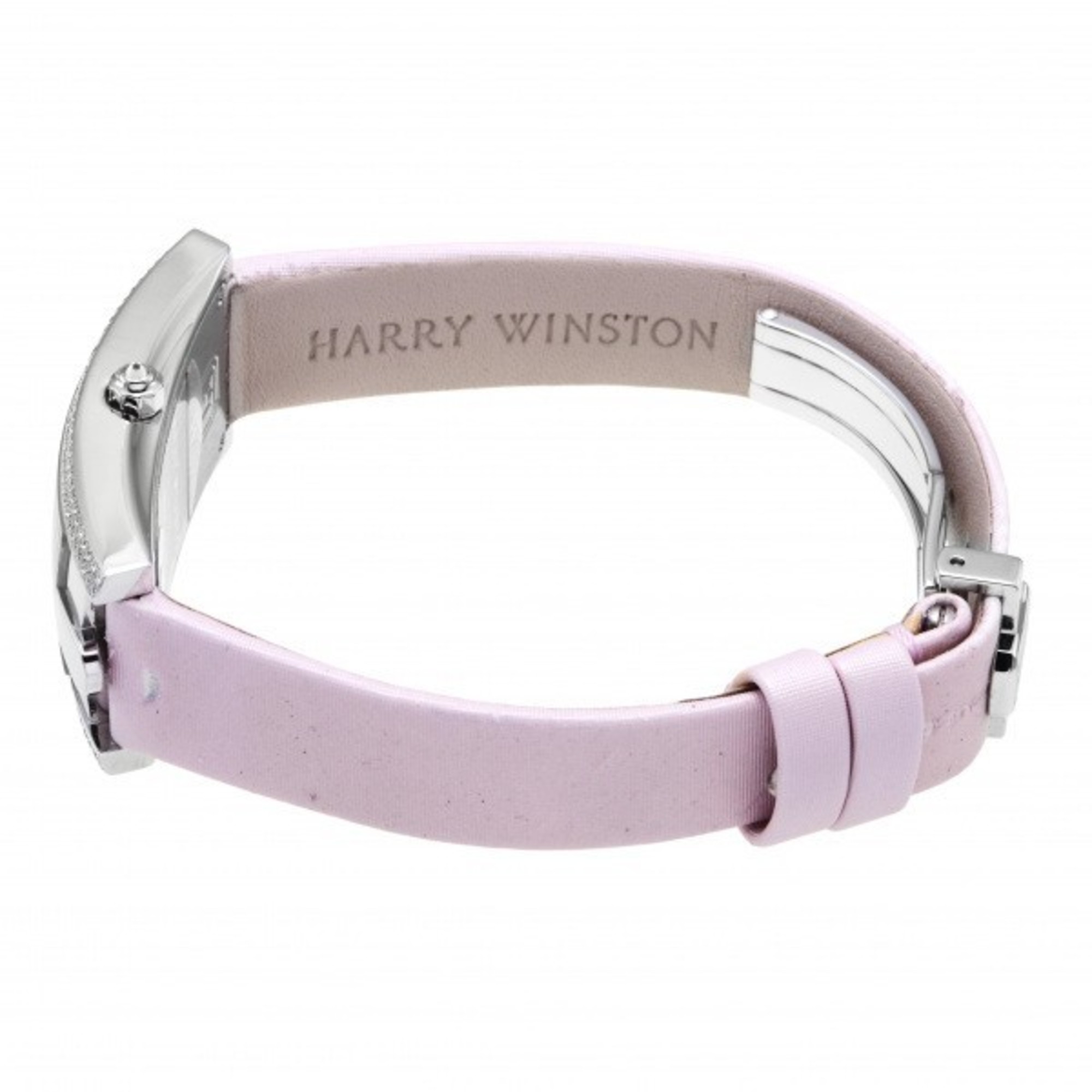 Harry Winston HARRY WINSTON Avenue C bucket diamond 330LQW black dial watch ladies