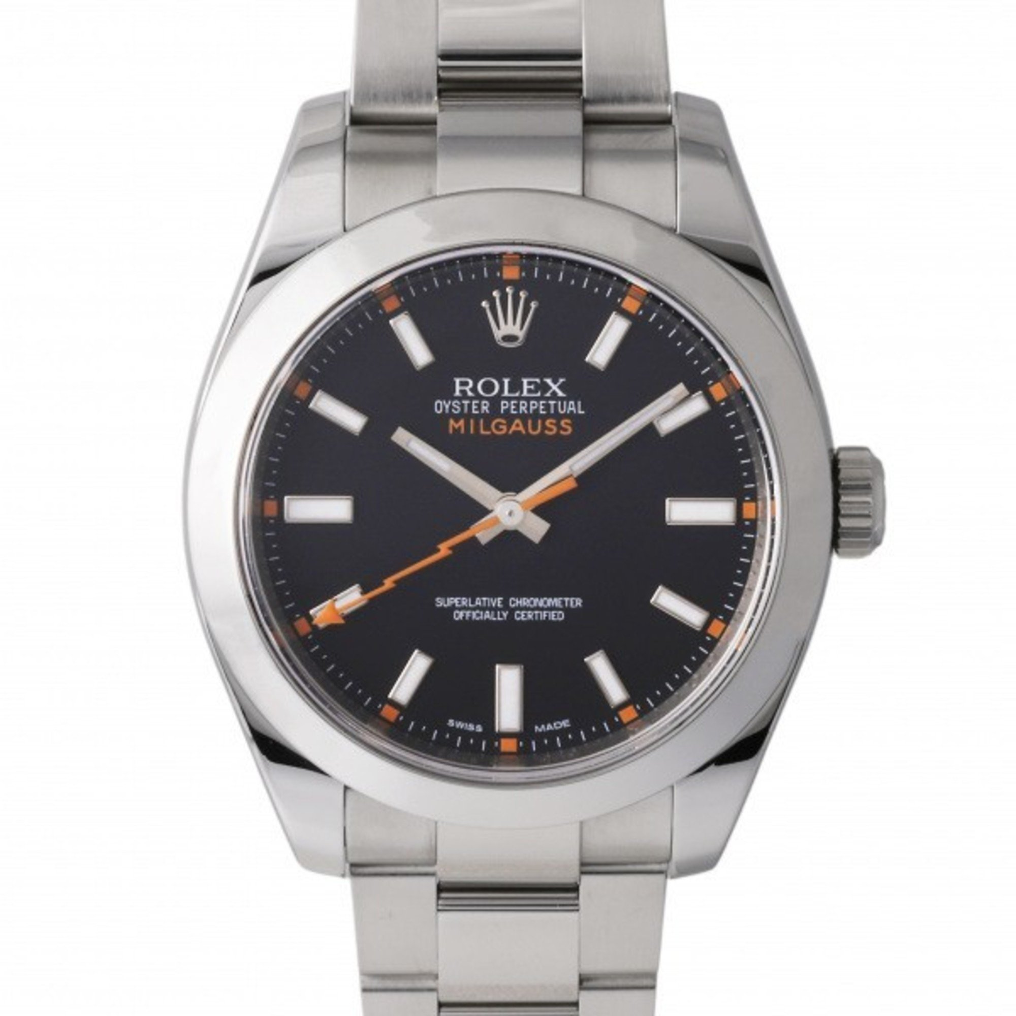 Rolex ROLEX Milgauss 116400 black dial watch men __