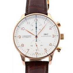 IWC Portugieser Chronograph IW371480 Silver Dial Watch Men's