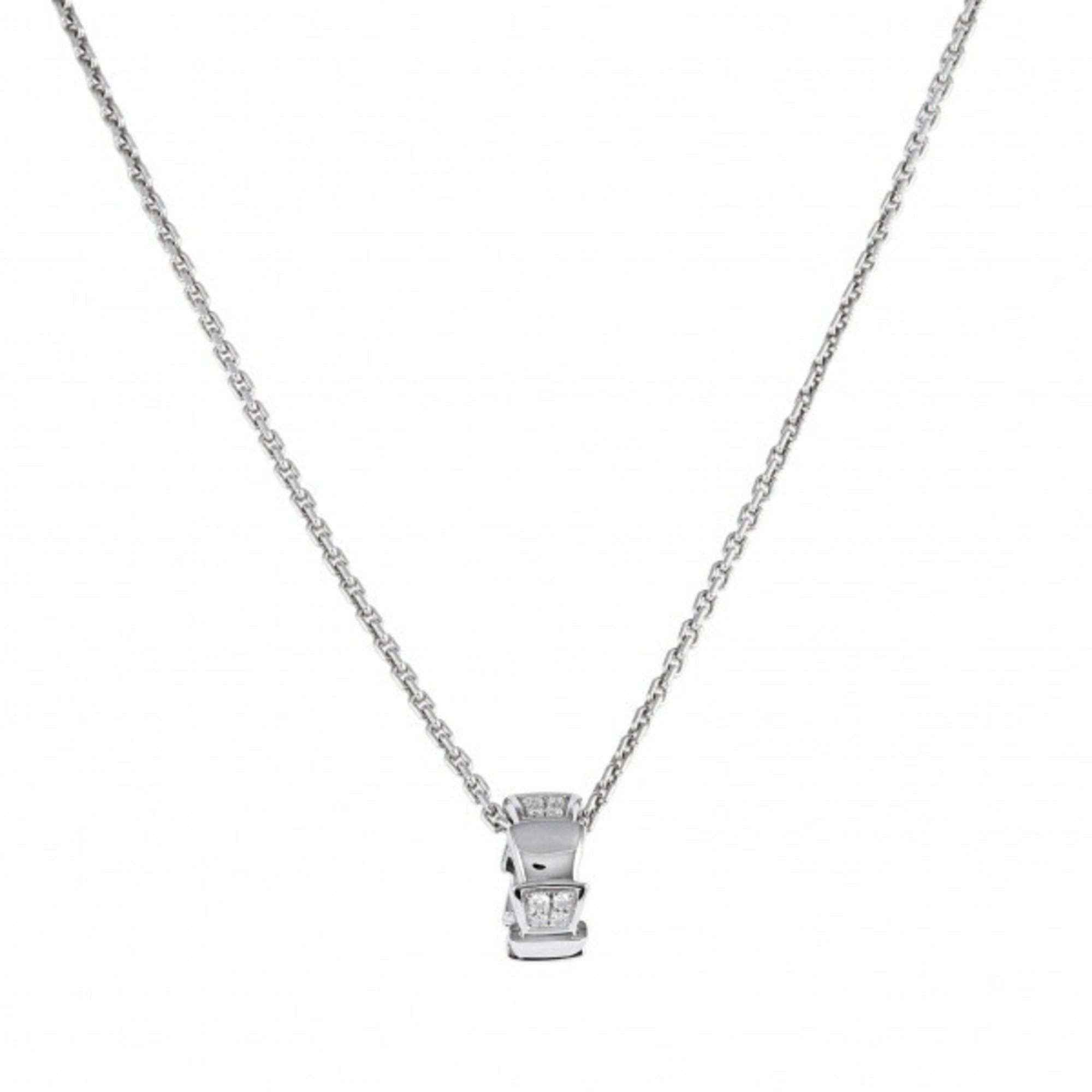 Bvlgari Serpenti Viper Necklace/Pendant K18WG White Gold