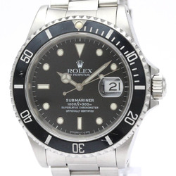 Polished ROLEX Submariner 16610 Date S Serial Steel Automatic Watch BF555741